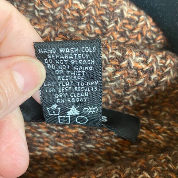 Express Merino Wool Sweater Long Bell Sleeve Ribbed Waist Size S - Picture 5 of 9